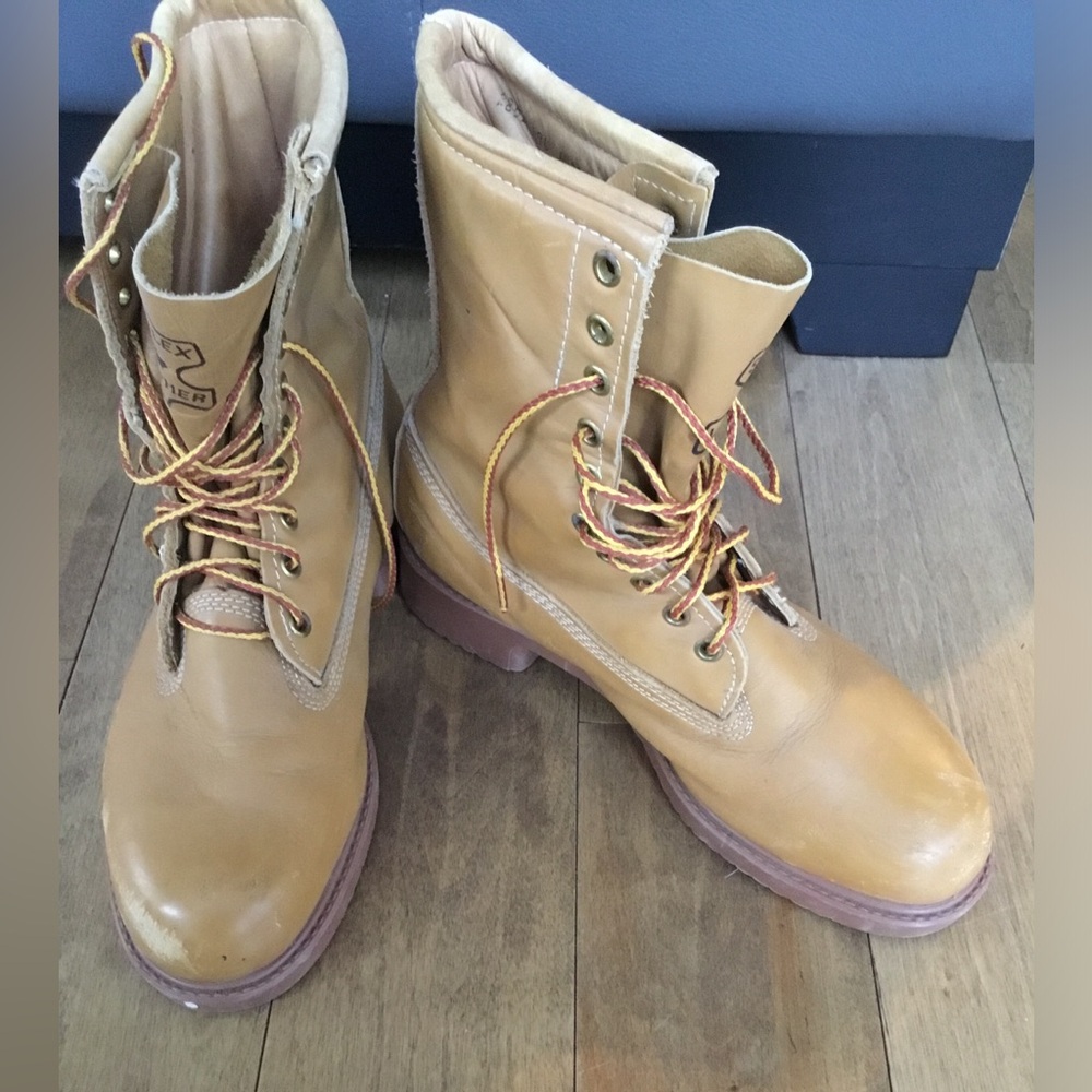 TufMac Vintage Tan Leather Insulated Steel-toe Boots